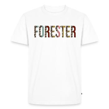 Forester - Men's Premium Organic T-Shirt - white - Front - Nico (187cm)