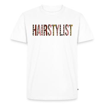Coiffeur - T-shirt Premium bio Homme - blanc - Devant - Nico (187cm)