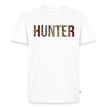 Chasseur - T-shirt Premium bio Homme - blanc - Devant - Nico (187cm)