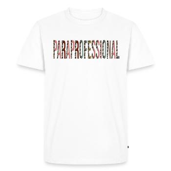 Paraprofessional - Men's Premium Organic T-Shirt - white - Front - Nico (187cm)