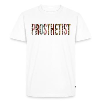 Prothésiste - T-shirt Premium bio Homme - blanc - Devant - Nico (187cm)