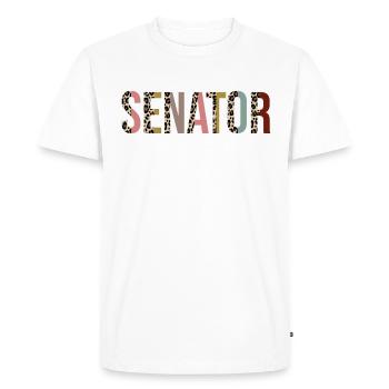 Sénateur - T-shirt Premium bio Homme - blanc - Devant - Nico (187cm)