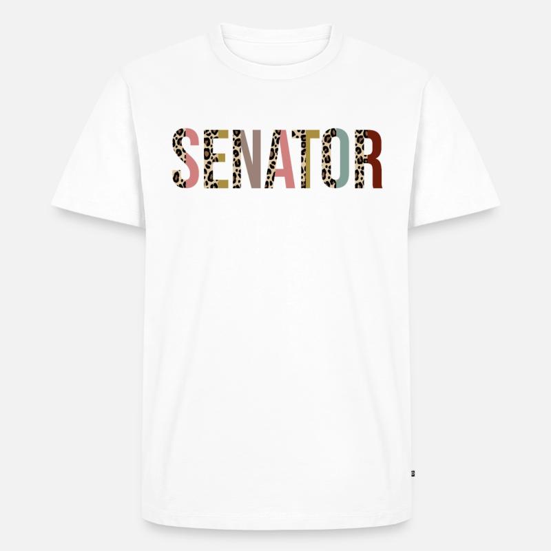 Senator - Männer Premium Bio T-Shirt - Weiß