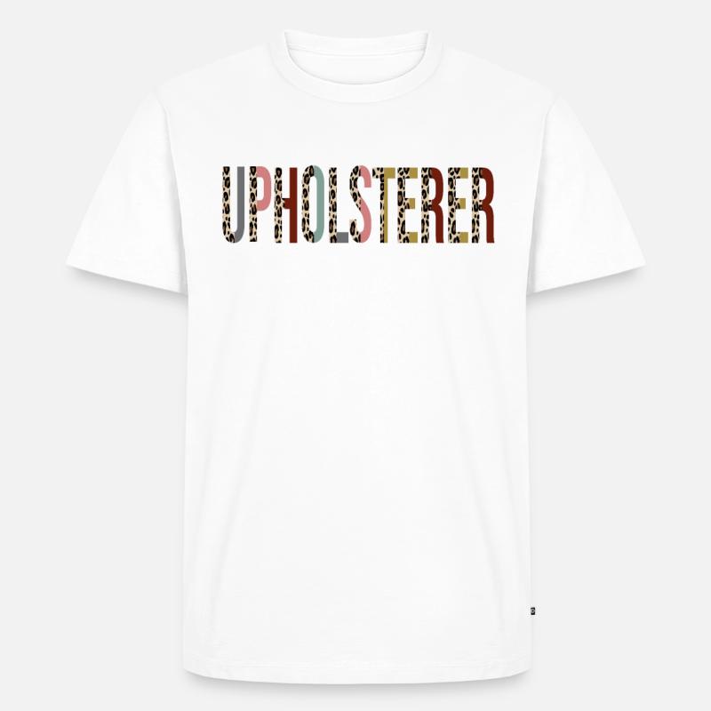 Polsterer - Männer Premium Bio T-Shirt - Weiß