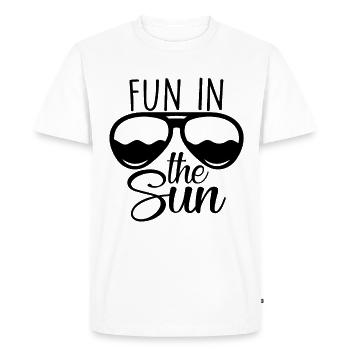 Fun In-the-sun Fun Quotes - Men's Premium Organic T-Shirt - white - Front - Nico (187cm)