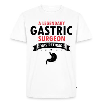 Conception de pontage gastrique et de pontage gastrique - T-shirt Premium bio Homme - blanc - Devant - Nico (187cm)