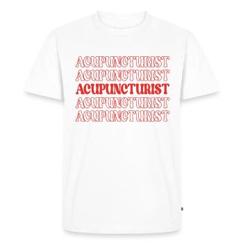Acupuncturist TCM Traditional Chinese Medicine - Men's Premium Organic T-Shirt - white - Front - Nico (187cm)