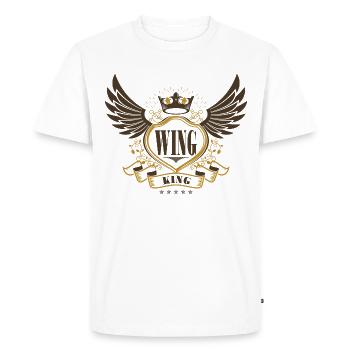 Motorrad Goldwing Gold Wing Wing König - Männer Premium Bio T-Shirt - Weiß - Vorne - Nico (187cm)
