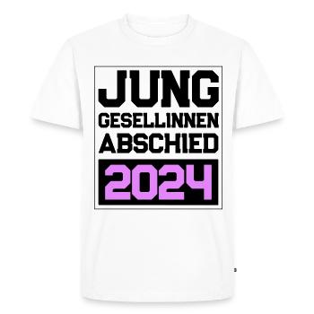 Enterrement de vie de jeune fille enterrement de vie de garçon 2024 - T-shirt Premium bio Homme - blanc - Devant - Nico (187cm)