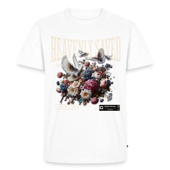 La foi céleste sauvée priant Jésus-Christ - T-shirt Premium bio Homme - blanc - Devant - Nico (187cm)