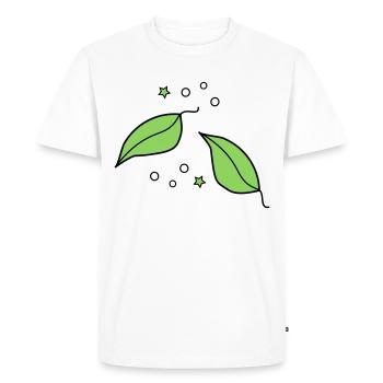 Feuillage - T-shirt Premium bio Homme - blanc - Devant - Nico (187cm)