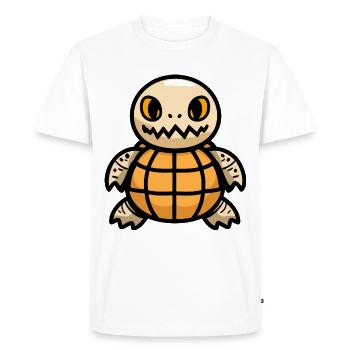 Bande dessinée Tortue Halloween - T-shirt Premium bio Homme - blanc - Devant - Nico (187cm)