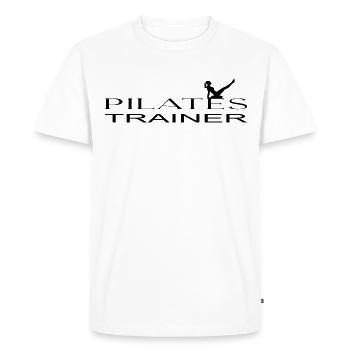 Instructeur de Pilates - T-shirt Premium bio Homme - blanc - Devant - Nico (187cm)