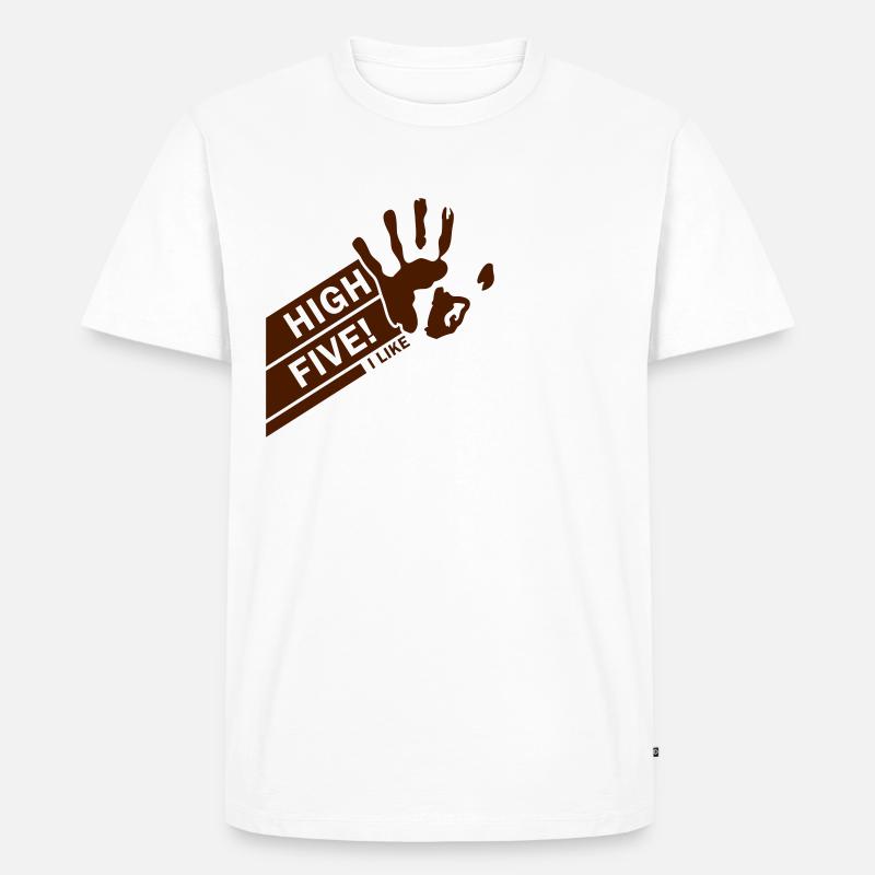 High Five einfarbig - Männer Premium Bio T-Shirt - undefined