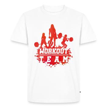 Fitness women group - Men's Premium Organic T-Shirt - white - Front - Nico (187cm)