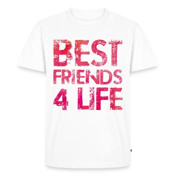 meilleurs amis pour toujours - T-shirt Premium bio Homme - blanc - Devant - Nico (187cm)