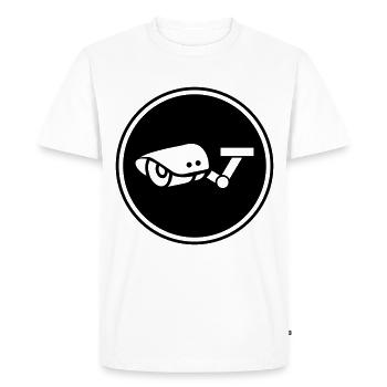 icône de symbole de caméra - T-shirt Premium bio Homme - blanc - Devant - Nico (187cm)