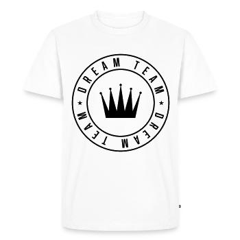 dream team krone cercle - T-shirt Premium bio Homme - blanc - Devant - Nico (187cm)