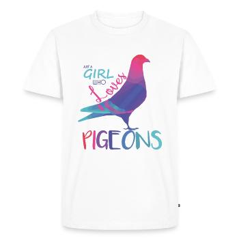 Dove - Men's Premium Organic T-Shirt - white - Front - Nico (187cm)
