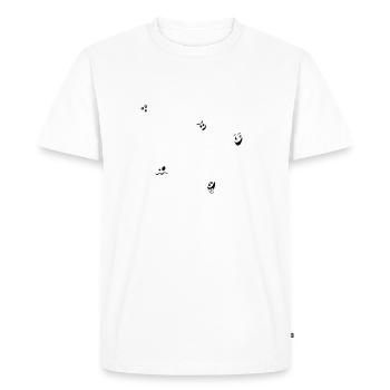 Halloween Ghosts - Men's Premium Organic T-Shirt - white - Front - Nico (187cm)