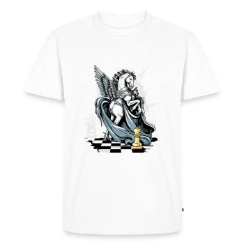 Le cavalier ailé n°2 - T-shirt Premium bio Homme - blanc - Devant - Nico (187cm)