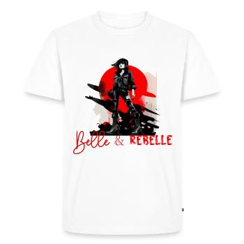 Belle et rebelle - T-shirt Premium bio Homme - blanc - Devant - Nico (187cm)