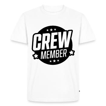 membre d'équipage - T-shirt Premium bio Homme - blanc - Devant - Nico (187cm)