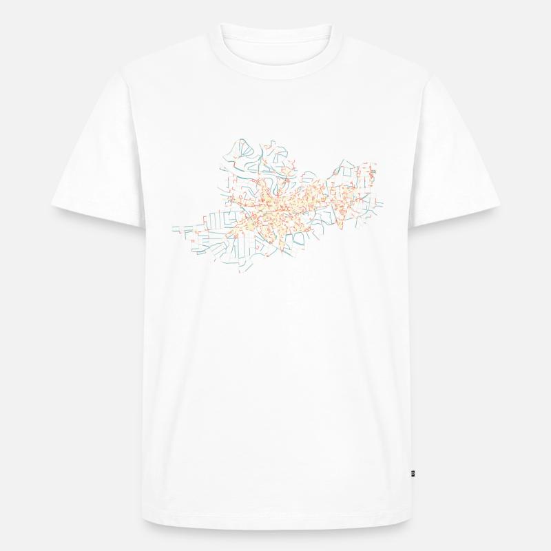 Straubing Basic Pastels - Männer Premium Bio T-Shirt - Weiß