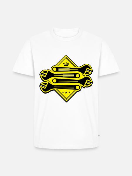 wrench - Men's Premium Organic T-Shirt - white