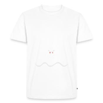 Loi normale loi paranormale Maths humour drôle - T-shirt Premium bio Homme - blanc - Devant - Nico (187cm)