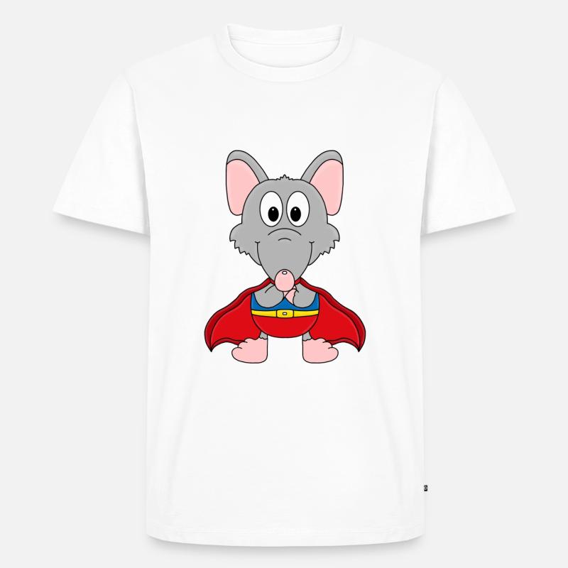 SUPERHELD - TIER - RATTE - HELD - TIERISCH - Männer Premium Bio T-Shirt - Weiß