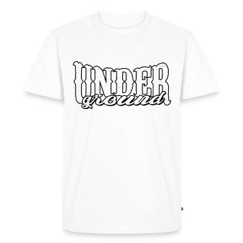 ghetto underground hip hop oldschool street urbain - T-shirt Premium bio Homme - blanc - Devant - Nico (187cm)