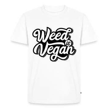 Cannabis Marijuana Weed Smoking - Men's Premium Organic T-Shirt - white - Front - Nico (187cm)