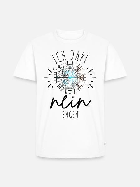 Wegweiser Motivation - VEGVISIR - Männer Premium Bio T-Shirt - Weiß
