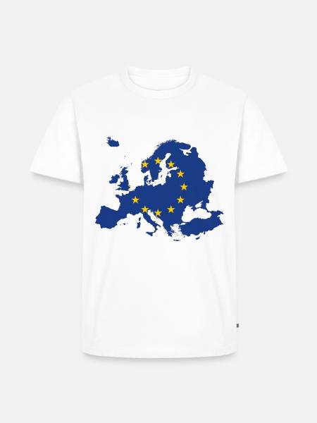 Europe - Men's Premium Organic T-Shirt - white