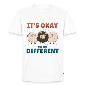 It's OK to be different - Men's Premium Organic T-Shirt - white - Front - Nico (187cm)