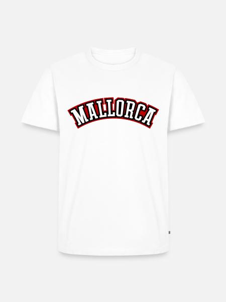 Mallorca Lettering - Men's Premium Organic T-Shirt - white