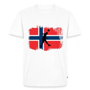Football Norvège Sports - T-shirt Premium bio Homme - blanc - Devant - Nico (187cm)