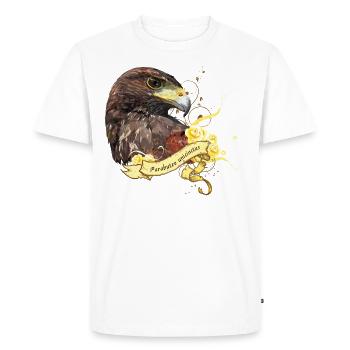 harris hawk - T-shirt Premium bio Homme - blanc - Devant - Nico (187cm)