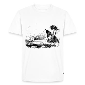 pyramid of Egypt - Men's Premium Organic T-Shirt - white - Front - Nico (187cm)