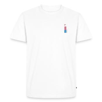 abstract W TY - Männer Premium Bio T-Shirt - Weiß - Vorne - Nico (187cm)
