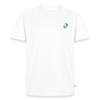 Canette de soda minimaliste élégante - T-shirt Premium bio Homme - blanc - Devant - Nico (187cm)