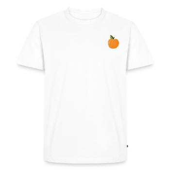 Apricot Fruit - Men's Premium Organic T-Shirt - white - Front - Nico (187cm)