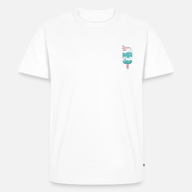 Natureis - Männer Premium Bio T-Shirt - Weiß