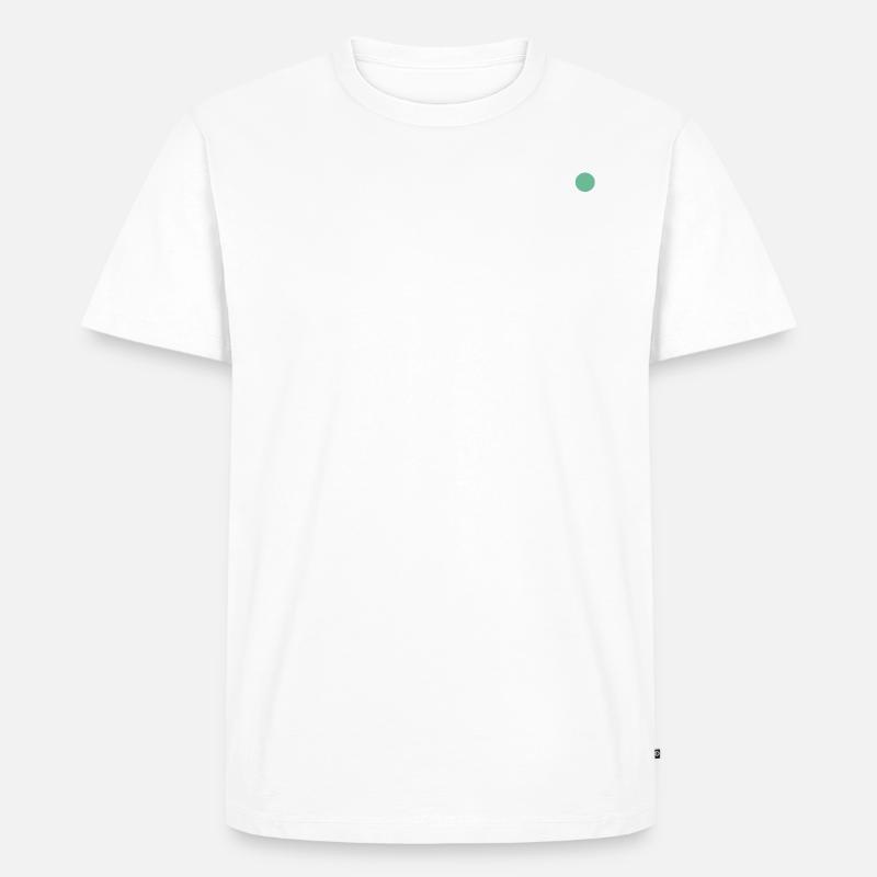 Der Mittelpunkt - Männer Premium Bio T-Shirt - Weiß