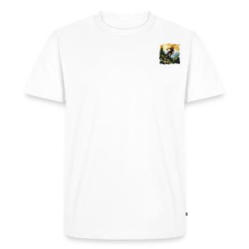 Mountain bike - Men's Premium Organic T-Shirt - white - Front - Nico (187cm)