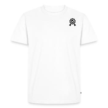 Award Icon Verified Seal Symbol - Men's Premium Organic T-Shirt - white - Front - Nico (187cm)