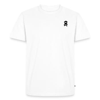 Crâne - T-shirt Premium bio Homme - blanc - Devant - Nico (187cm)
