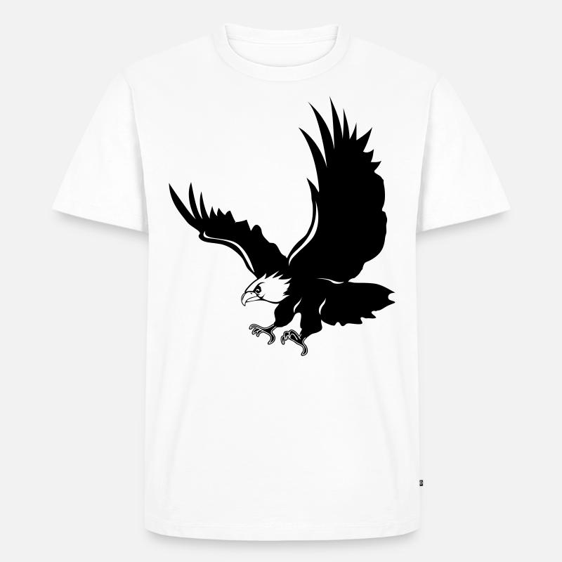 Adler de - Männer Premium Bio T-Shirt - Weiß