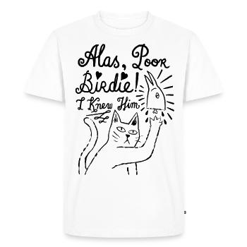 Chat de shakespeare - T-shirt Premium bio Homme - blanc - Devant - Nico (187cm)